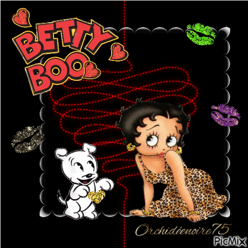 Betty....❤🧡❤ - Free animated GIF