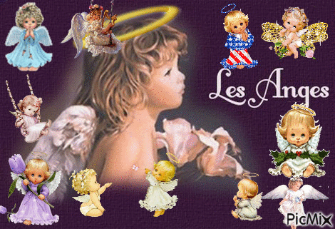 les anges du bonheur - Бесплатный анимированный гифка