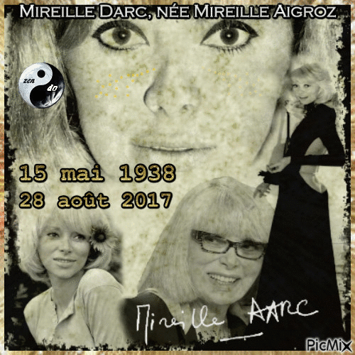 RIP Mireille Darc - Безплатен анимиран GIF