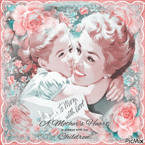 Vintage Mother's day - GIF animé gratuit