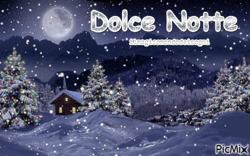 dolce notte natale - Δωρεάν κινούμενο GIF