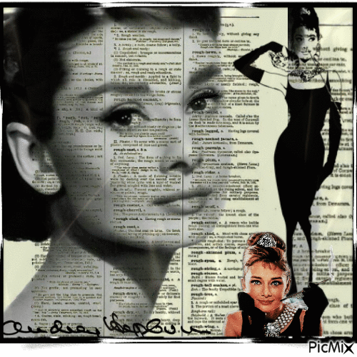 Audrey Hepburn - Darmowy animowany GIF