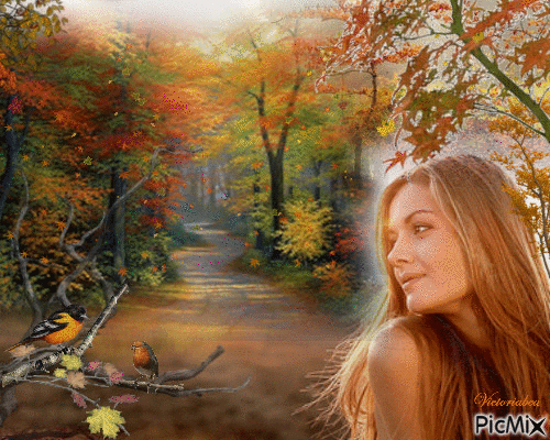 Paysage d'automne - Besplatni animirani GIF