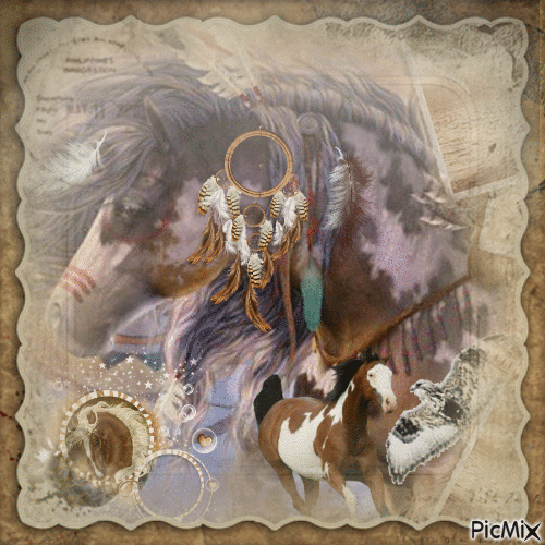 native american horse/pony - Ilmainen animoitu GIF