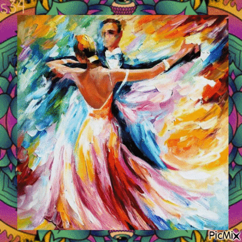 Danse par Leonid Afremov. - Безплатен анимиран GIF