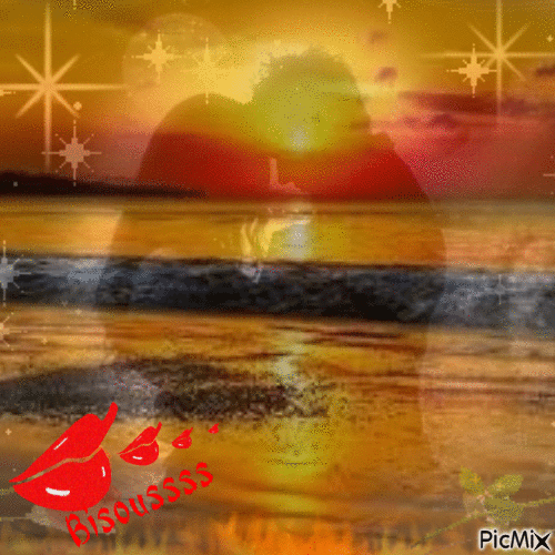 Coppia al tramonto - Ingyenes animált GIF