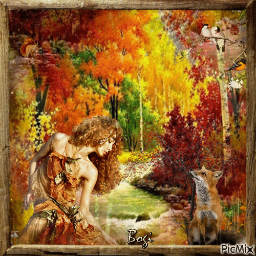Charm of autumn forest... - Безплатен анимиран GIF