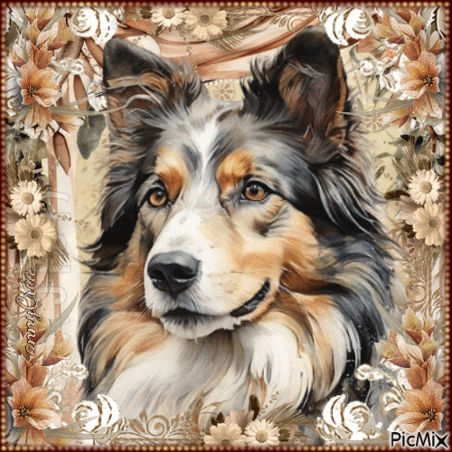 Dog portrait - Gratis geanimeerde GIF