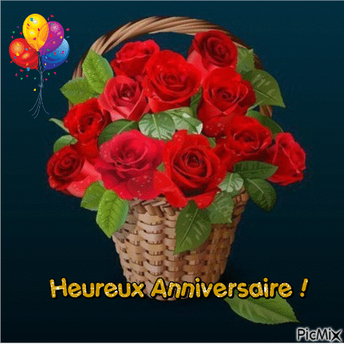 heureux anniversaire - Free animated GIF