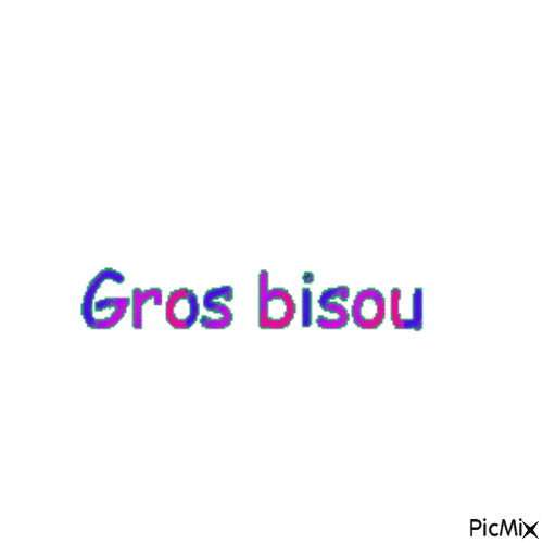 bisous - Gratis animeret GIF