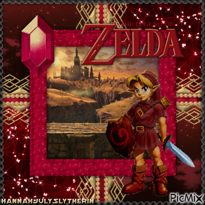 {♣}The Legend of Zelda in Red{♣} - GIF animé gratuit
