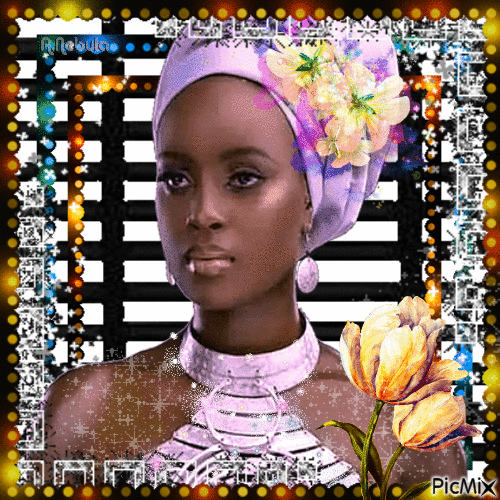 Portrait of an African girl-contest - GIF animasi gratis