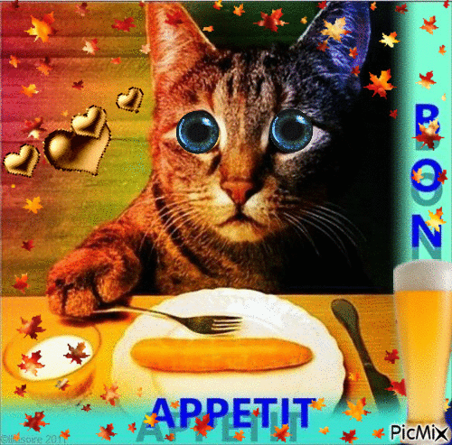 Bon appétit! - Animovaný GIF zadarmo