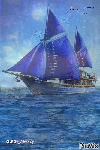 I'm sailing - GIF animado gratis