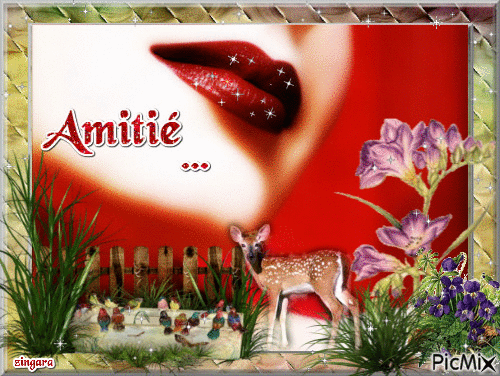 Amitié... - Bezmaksas animēts GIF