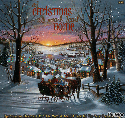 Home for Christmas - Δωρεάν κινούμενο GIF