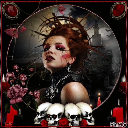 Gothic woman - Δωρεάν κινούμενο GIF
