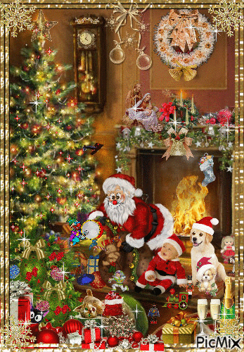Babbo Natale - GIF animado grátis