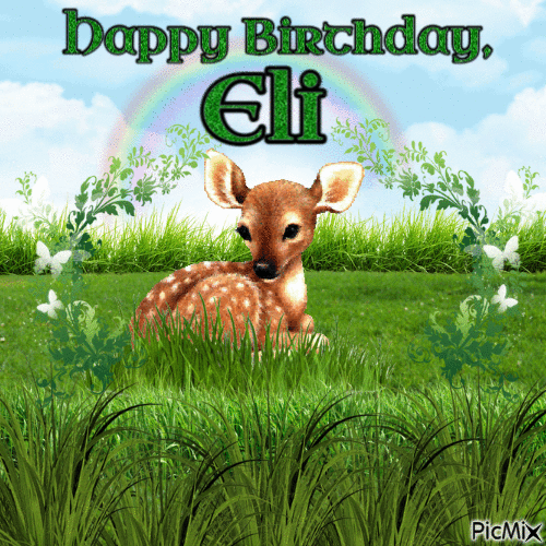 Happy Birthday, Eli - Gratis animerad GIF