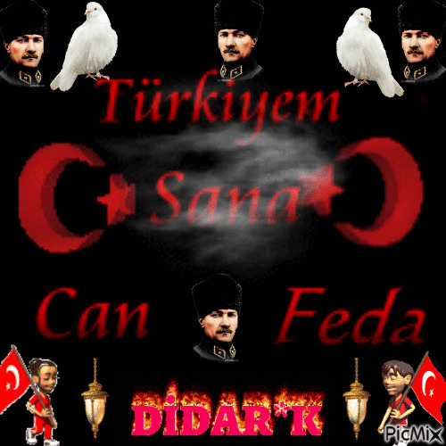 can feda  türkiyeme - GIF animado gratis