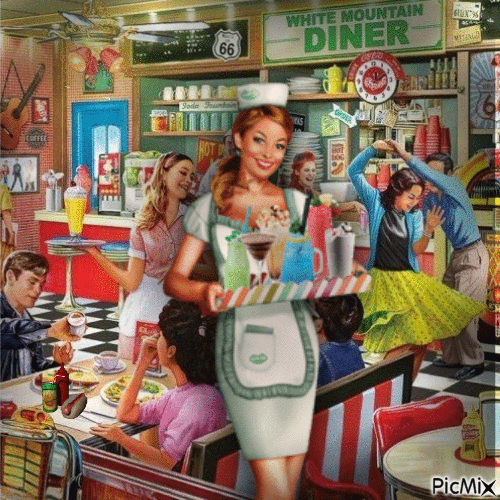 American Diner - Δωρεάν κινούμενο GIF