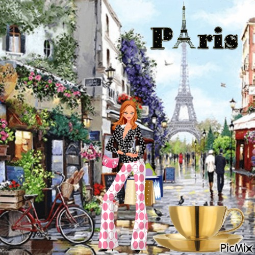 Shopping In Paris - zadarmo png