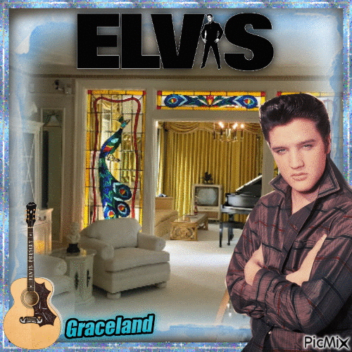 Elvis Presley Fan - Gratis animerad GIF