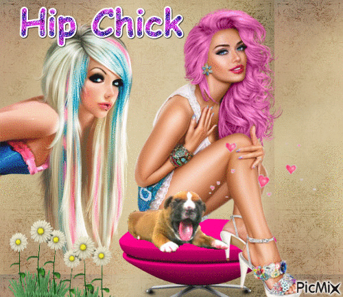 Hip Chick - Bezmaksas animēts GIF