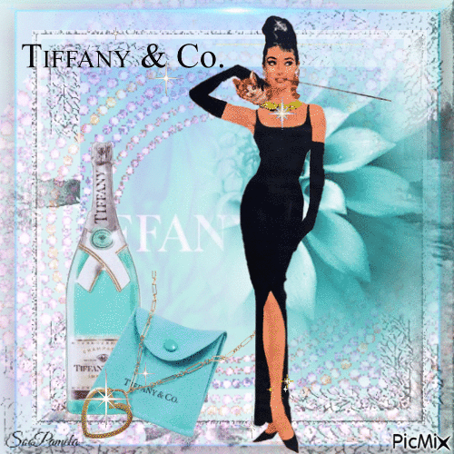 Champagne Tiffany & Co. - Бесплатный анимированный гифка