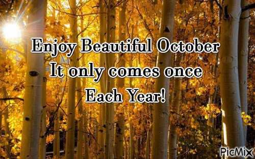 Enjoy October - Free PNG