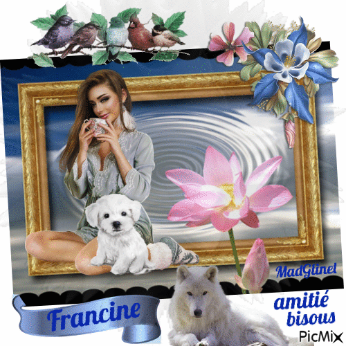 cadeau pour Francine...Lasie - Besplatni animirani GIF