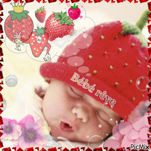 Bébé fraise - Besplatni animirani GIF