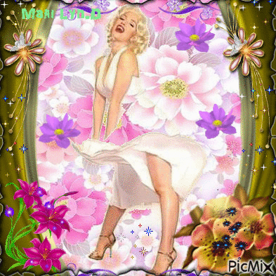 MARILYN FLOWERS - Free animated GIF