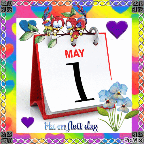 1. May. Have a nice day - Бесплатный анимированный гифка