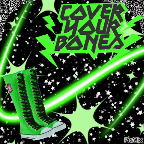 CoverYourBones - Green - Darmowy animowany GIF