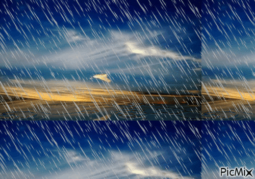 la pluie - GIF animado grátis