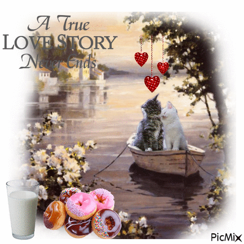 A True Love Story Never Ends - Ingyenes animált GIF