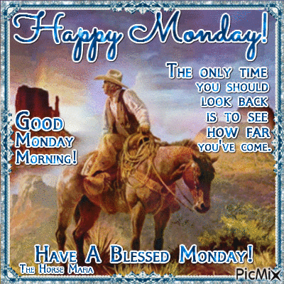 The Horse Mafia Happy Monday - Бесплатный анимированный гифка