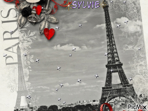 Paris ma création a partager sylvie - GIF animate gratis