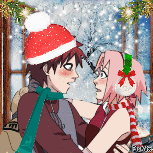 Gaasaku Winter Love - Безплатен анимиран GIF