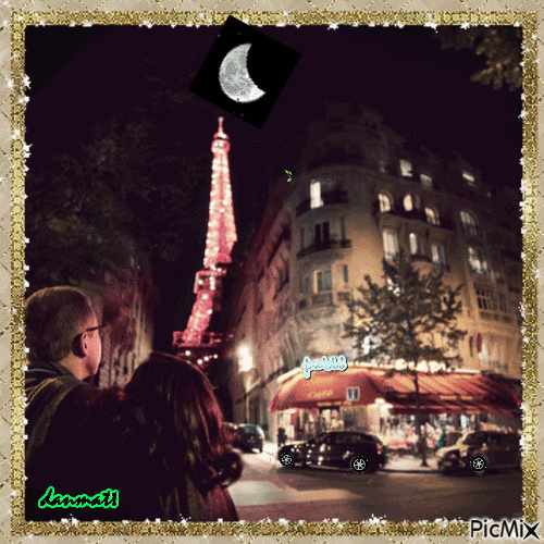 éclipse lunaire à Paris - Ilmainen animoitu GIF