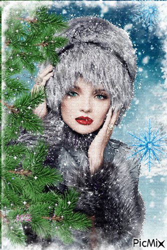 Snowfall / Winter Portrait - GIF animé gratuit