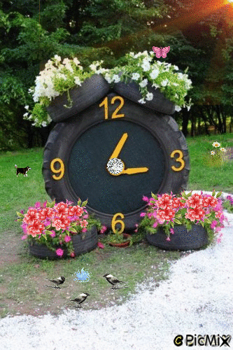 Reloj y llantas - Ingyenes animált GIF