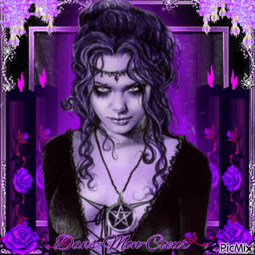 💕💌 Gothic in purple 💕💌 - Gratis geanimeerde GIF