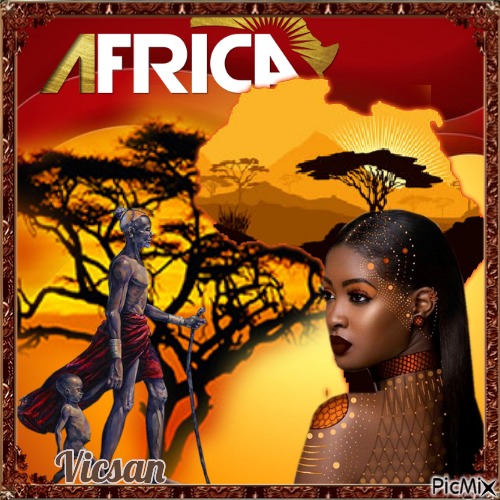 África y su gente - png ฟรี