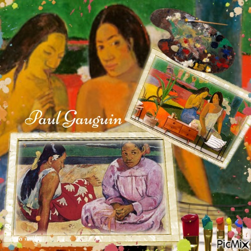 Paul Gauguin - peintre - png ฟรี