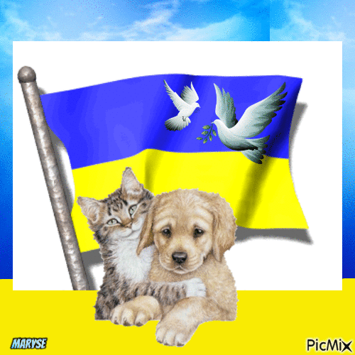 RESCUE FOR ANIMALS UKRAINE - Darmowy animowany GIF