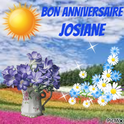 Bon anniversaire Josiane - безплатен png