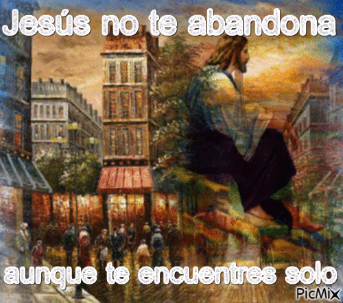 Jesús no te abandona - Бесплатный анимированный гифка