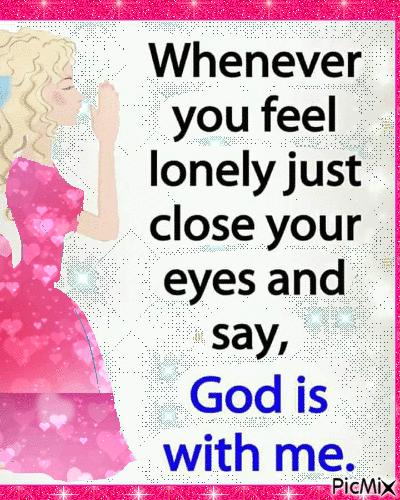 God is with me - Безплатен анимиран GIF